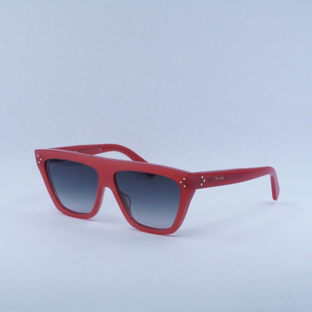 Celine CL40256I 66B Sunglasses - Raspberry Frame, Smoke Lenses - Exclusive Sale!